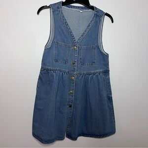 Denim Sleeveless Mini Dress